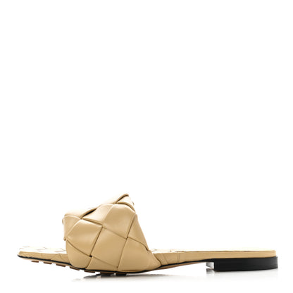 Bottega Veneta Nappa Maxi Intrecciato Lido Flat Sandals 41 Cane Sugar 1 of 7