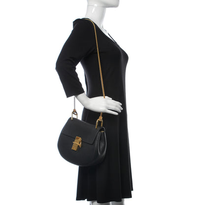 Chloe Grained Lambskin Drew Shoulder Bag Black 2 of 9