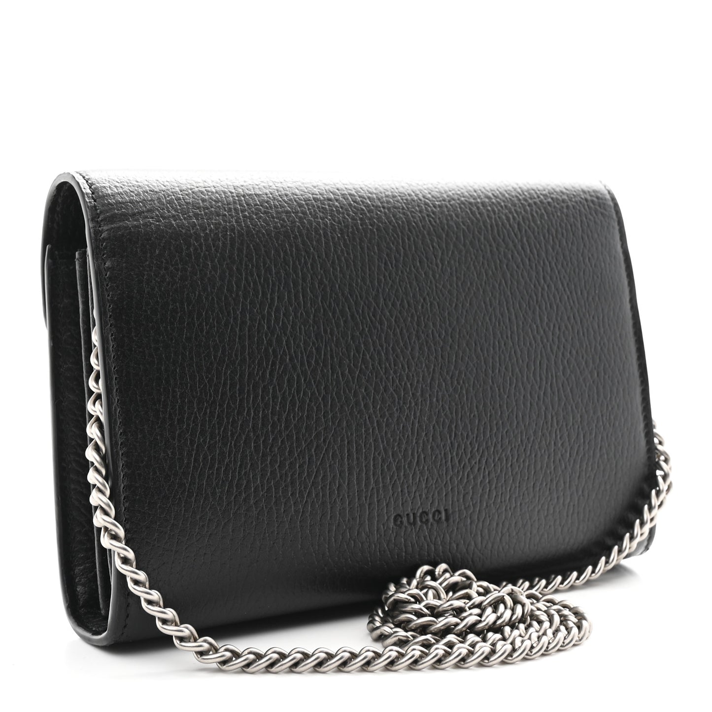 Calfskin Mini Dionysus Chain Wallet Black