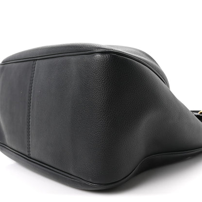 Versace Grained Calfskin La Medusa Bucket Bag Black 10 of 10