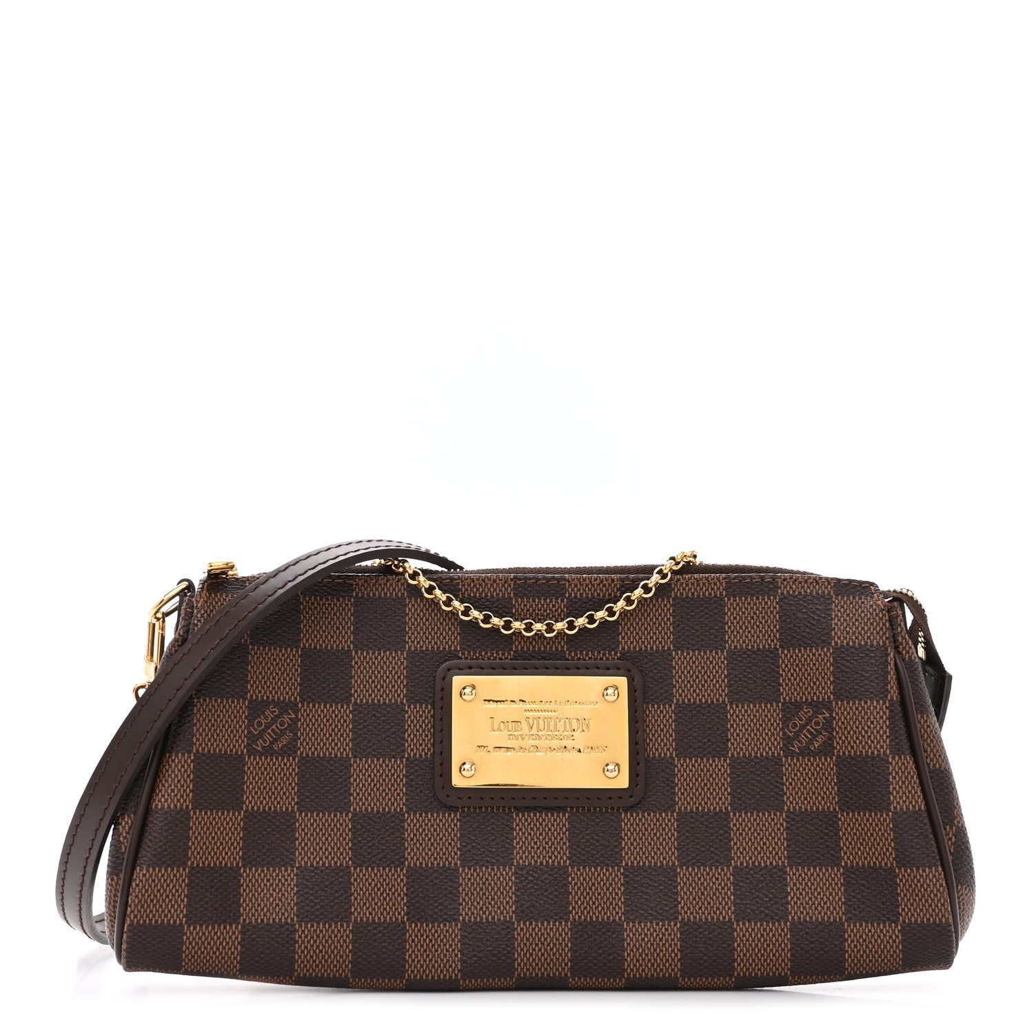 Louis Vuitton Damier Ebene Eva Clutch 1 of 8
