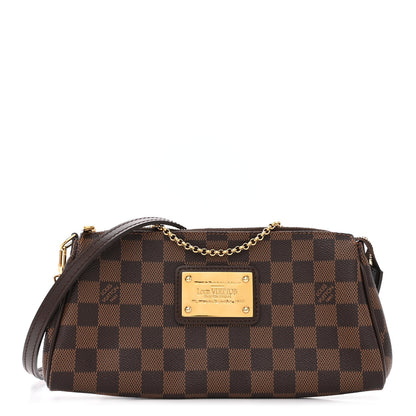 Louis Vuitton Damier Ebene Eva Clutch 1 of 8