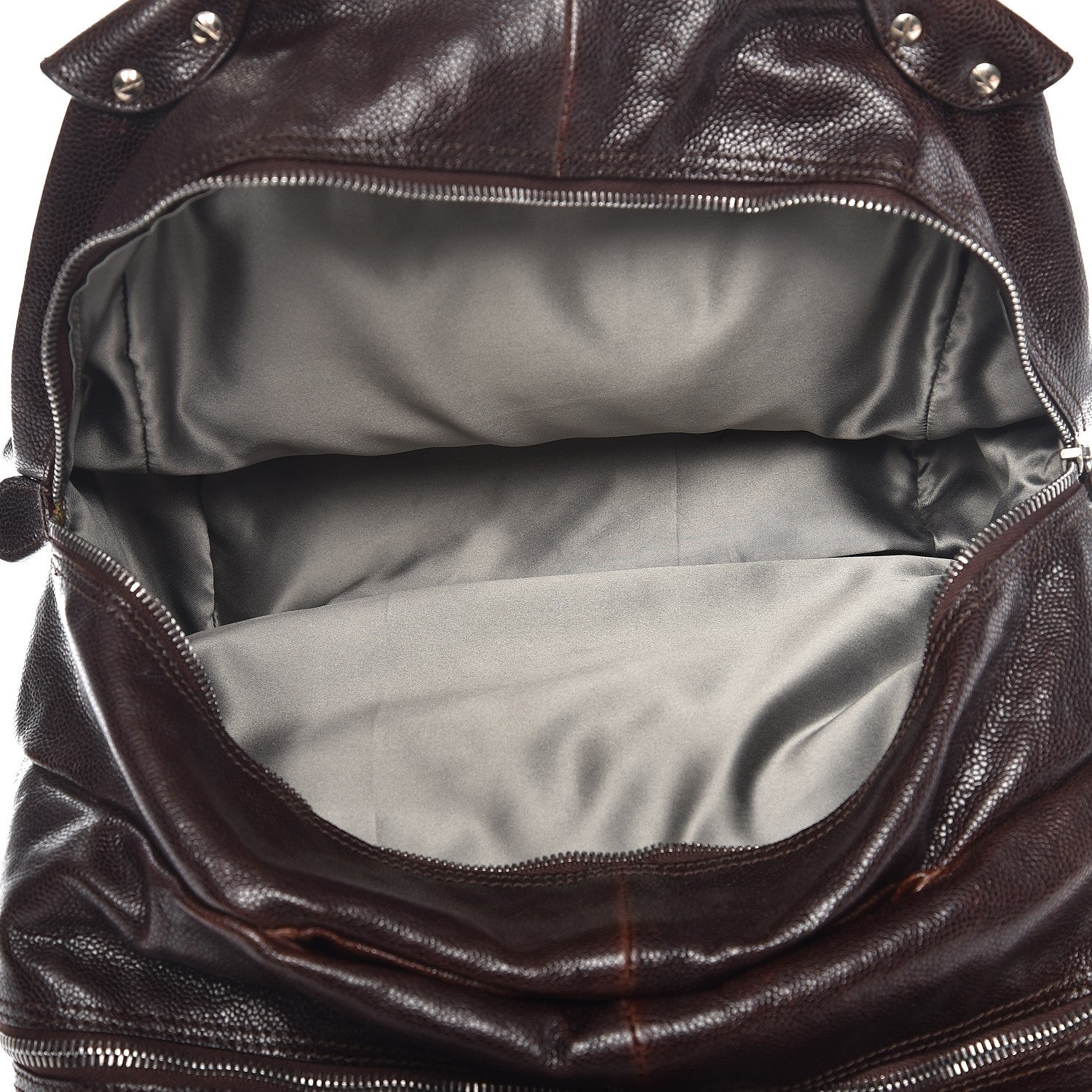 Chanel Caviar Quilted Mademoiselle Satchel Brown 5 of 20