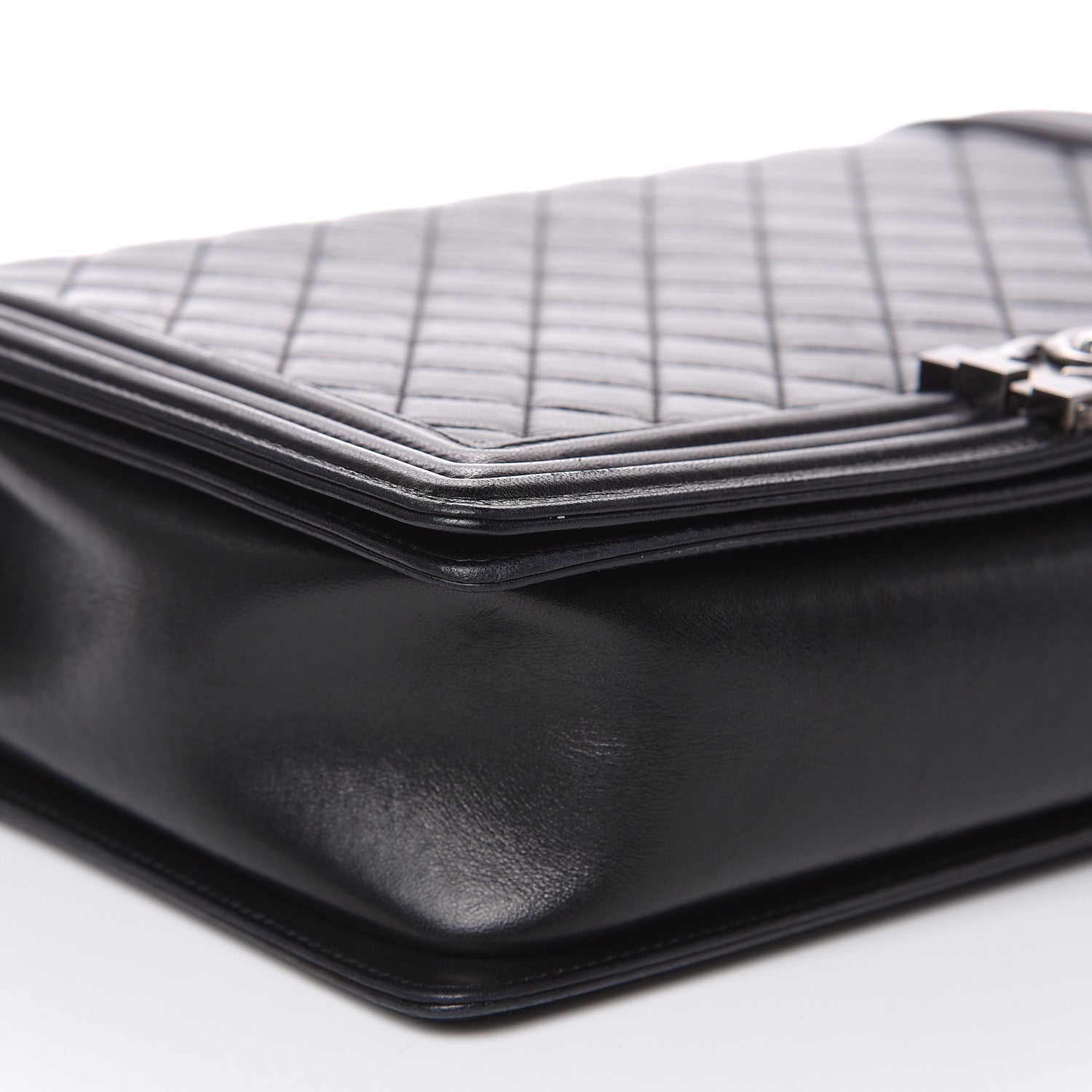 Chanel Lambskin Quilted Large Boy Flap Black 8 of 15