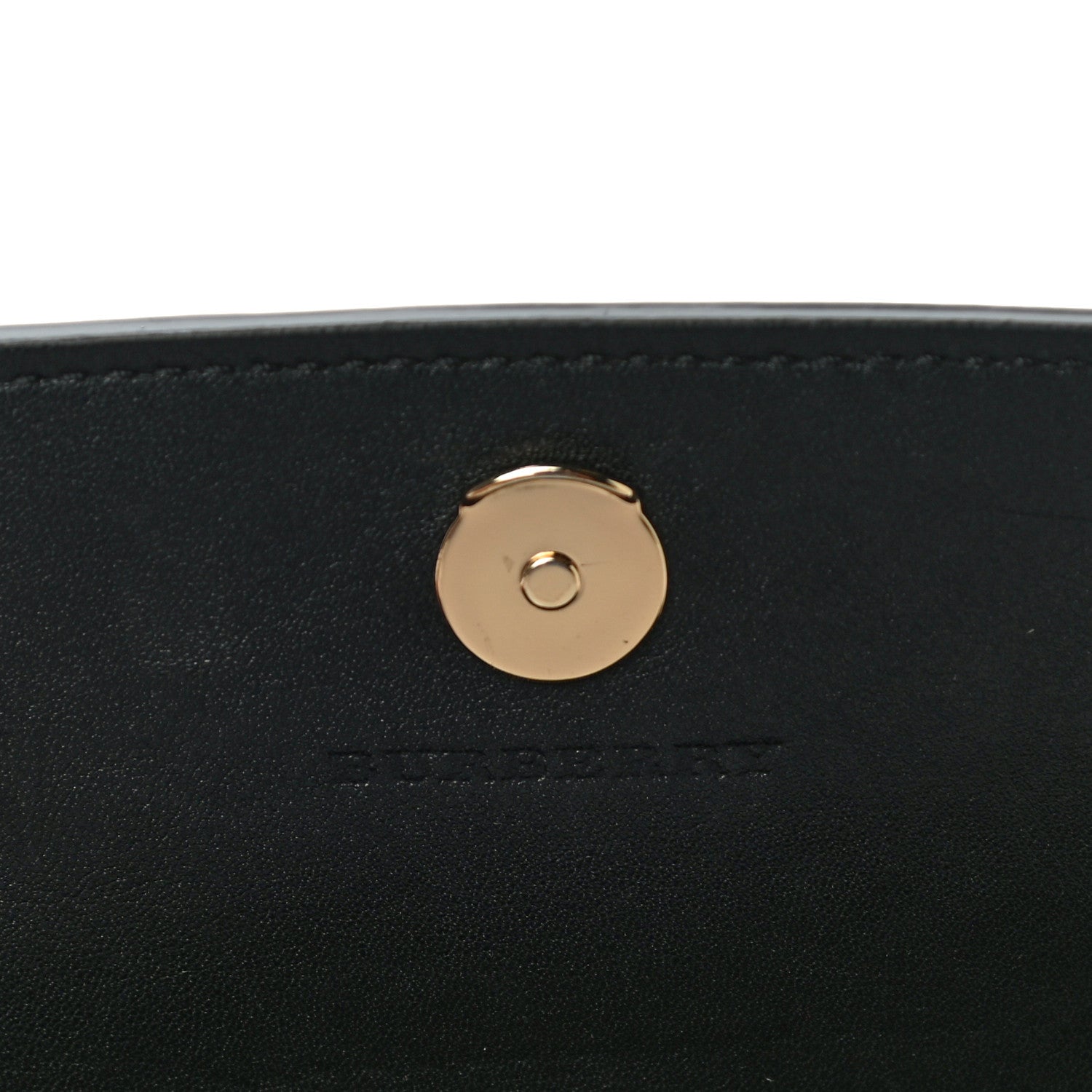 Burberry Calfskin House Check Henley Wallet On Chain Black 6 of 11