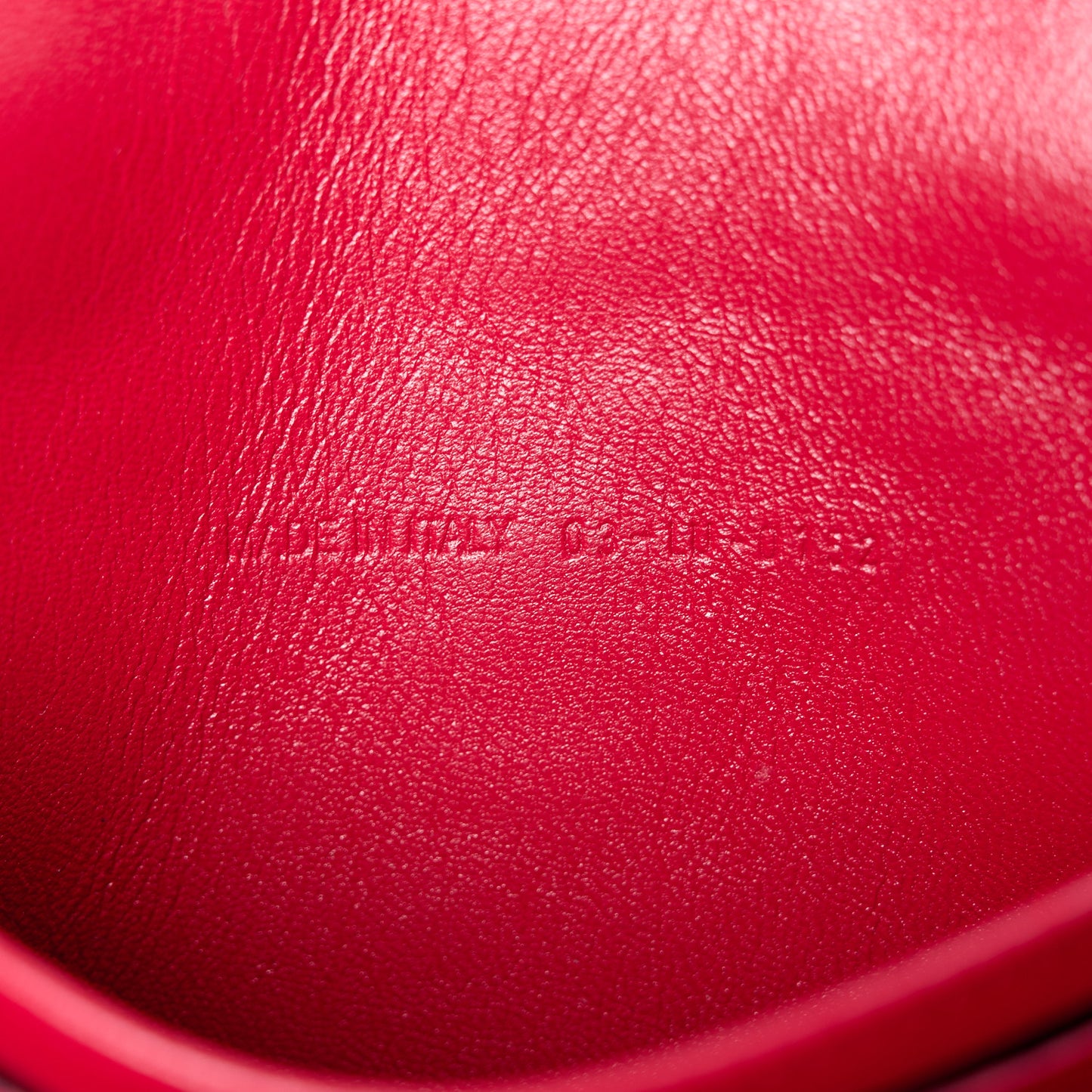 Lambskin Cannage Miss Dior Promenade Pouch Red