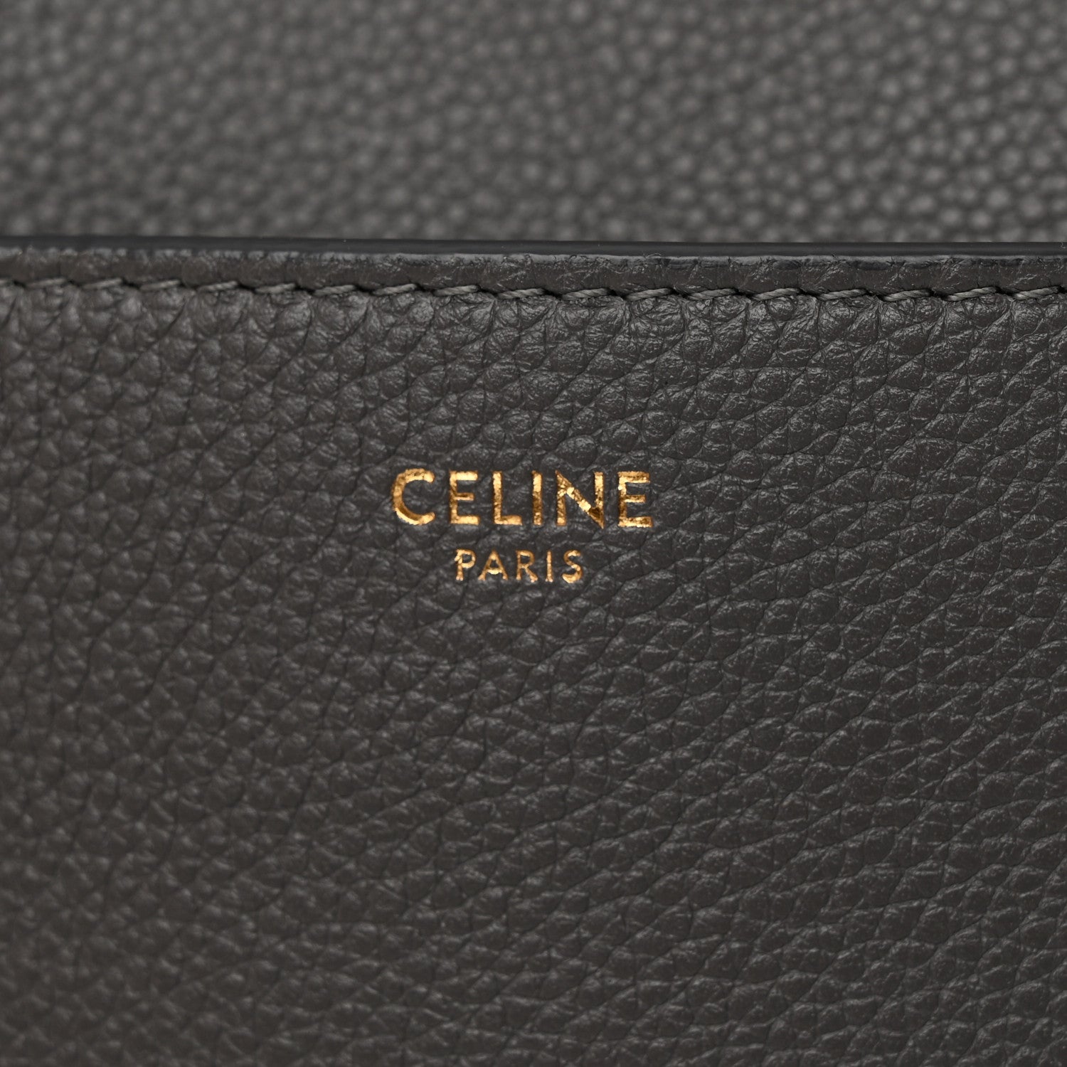 Celine Soft Grained Calfskin Sangle Bucket Bag Grey 6 of 14