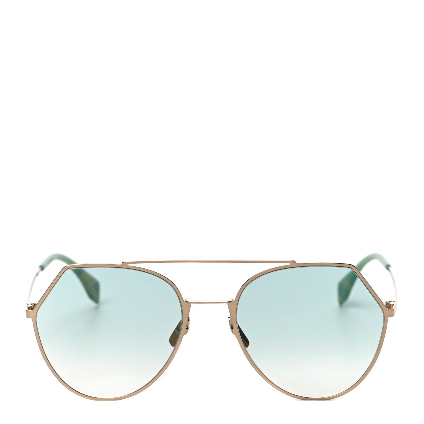 Metal Geometric Sunglasses FF 0194/S Green