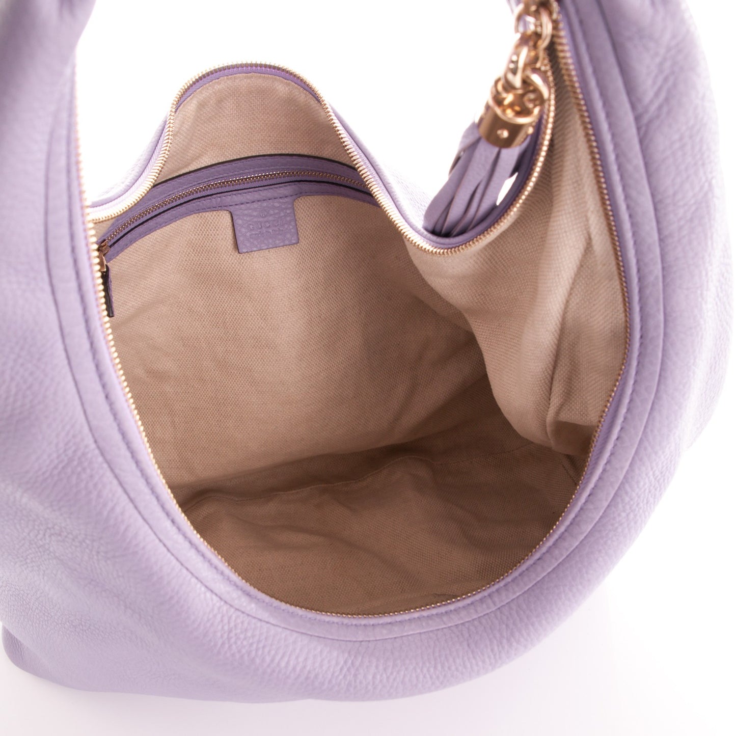 Pebbled Calfskin Soho Hobo Lilac