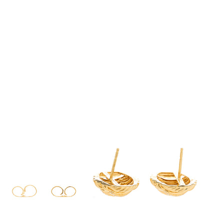 David Yurman 18K Yellow Gold Diamond Tides Earrings 3 of 5