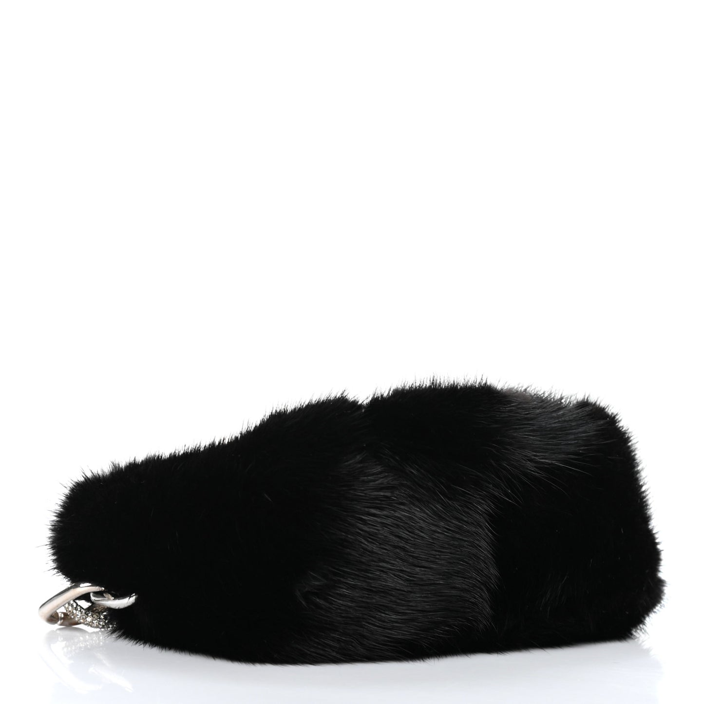 Fur Micro Mini CEO Bag Black
