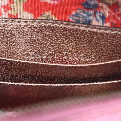 Gucci Laminated Nappa Trapuntata Mini Zumi Dome Shoulder Bag Rosa Lago Rame 7 of 9