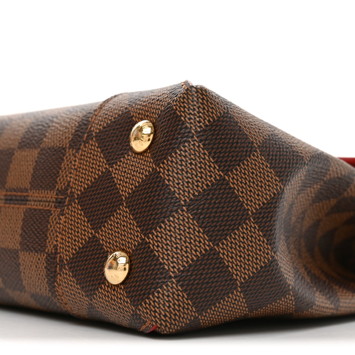 Damier Ebene Caissa Clutch Cherry