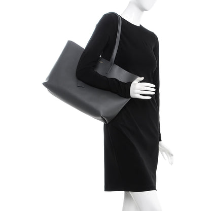 Saint Laurent Calfskin Large Shopping Tote Storm 2 of 14