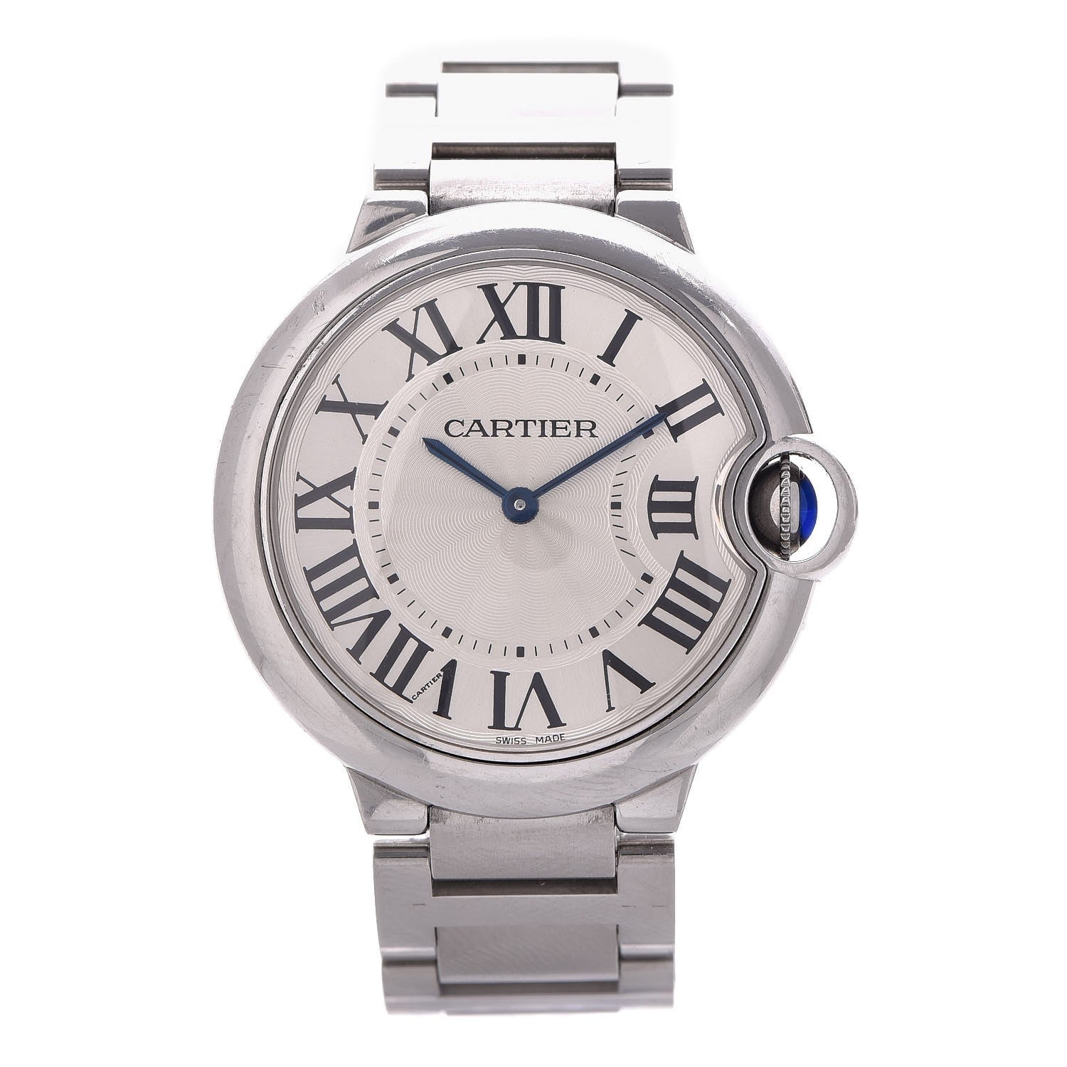 Cartier Stainless Steel 36mm Ballon Bleu De Quartz Watch 1 of 9