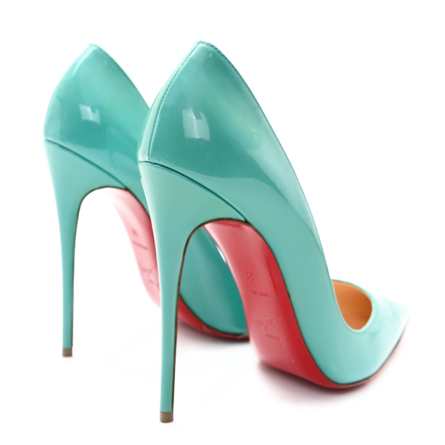 Christian Louboutin Patent So Kate 120 Pumps 38 Pacific 5 of 9