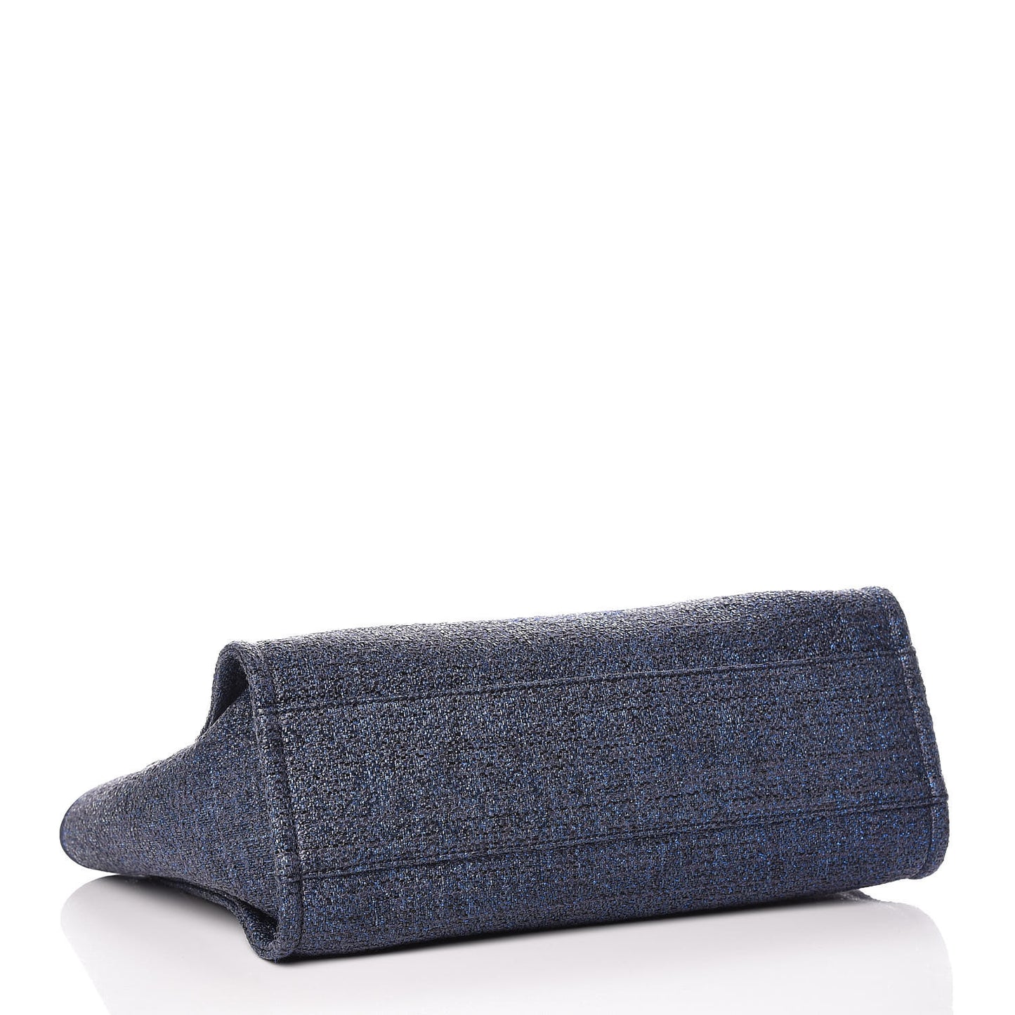Lurex Boucle Small Deauville Tote Blue
