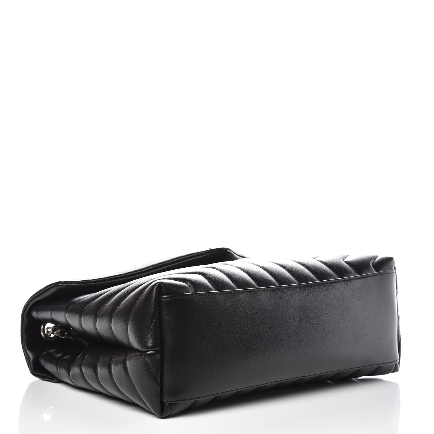 Saint Laurent Calfskin Y Quilted Monogram Medium Loulou Chain Satchel Black 4 of 11