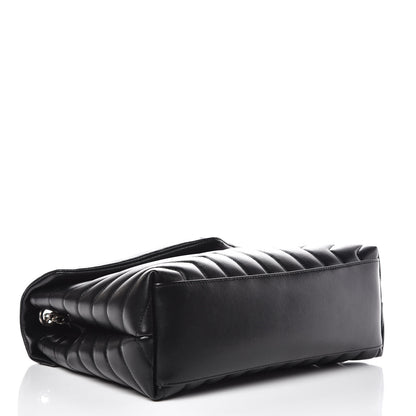Saint Laurent Calfskin Y Quilted Monogram Medium Loulou Chain Satchel Black 4 of 11