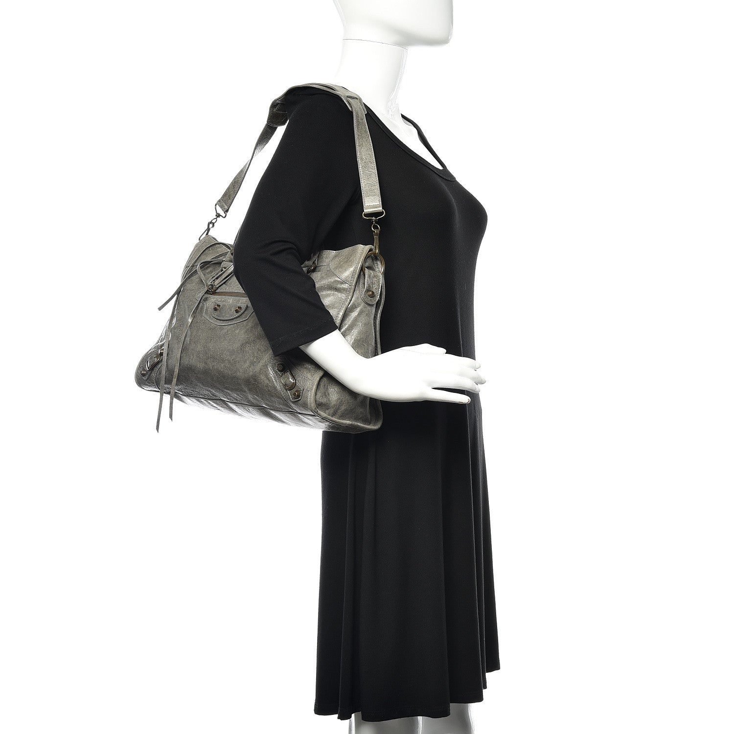 Balenciaga Agneau Classic Hardware City Anthracite 2 of 12