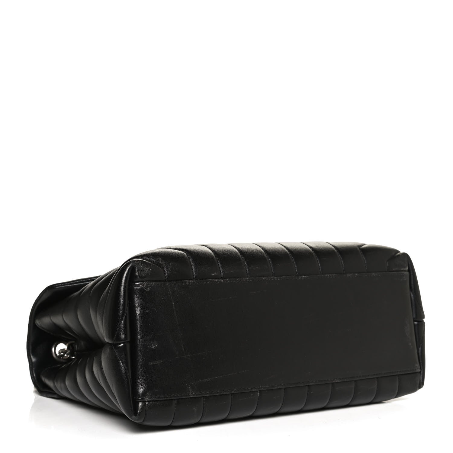 Saint Laurent Calfskin Y Quilted Monogram Medium Loulou Chain Satchel Black 4 of 13