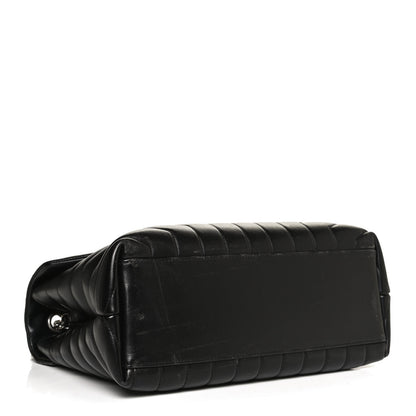Saint Laurent Calfskin Y Quilted Monogram Medium Loulou Chain Satchel Black 4 of 13