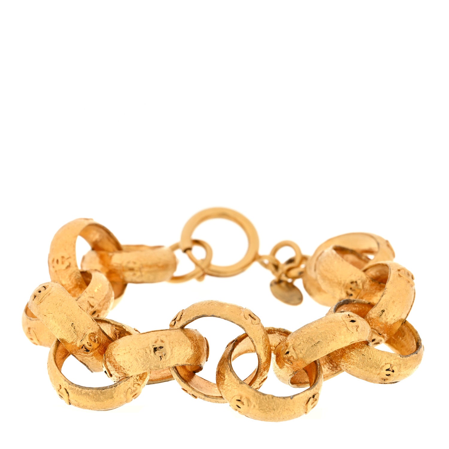 Chanel CC Ring Bracelet Gold 1 of 3