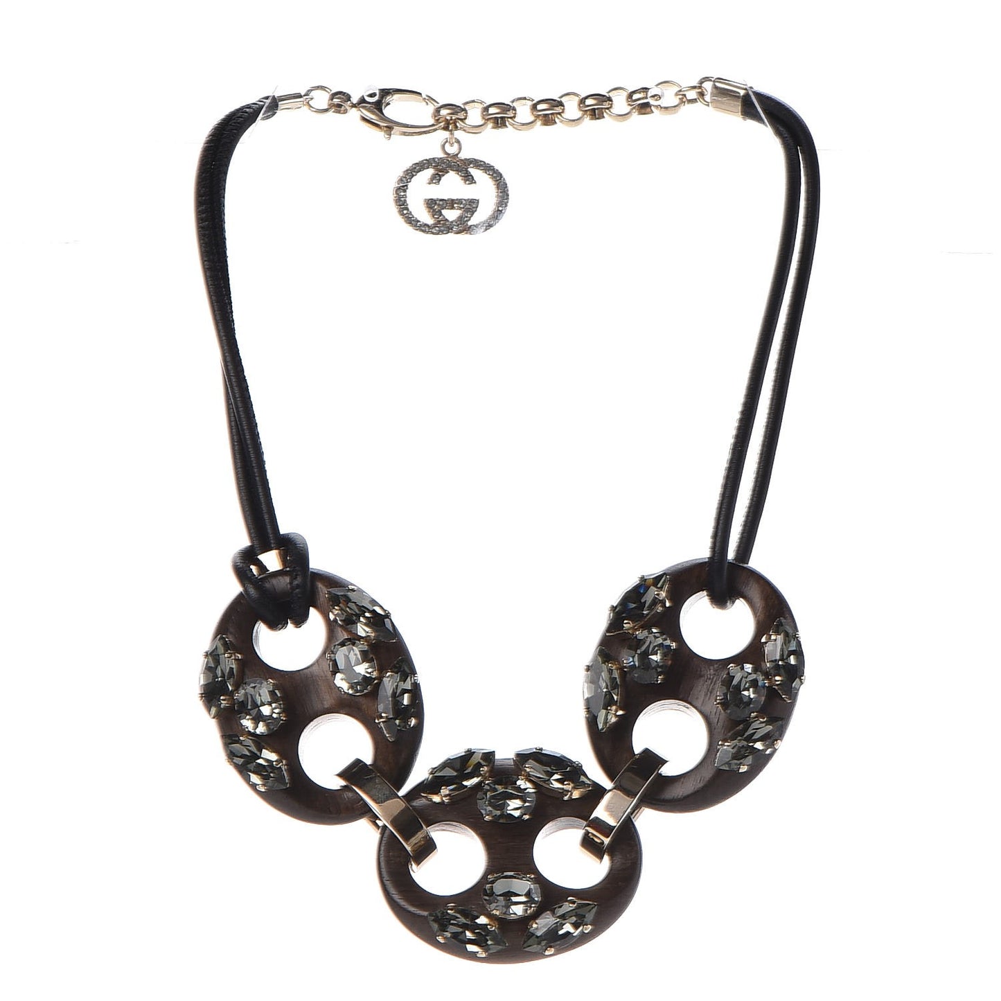 Wood Crystal Marina Necklace