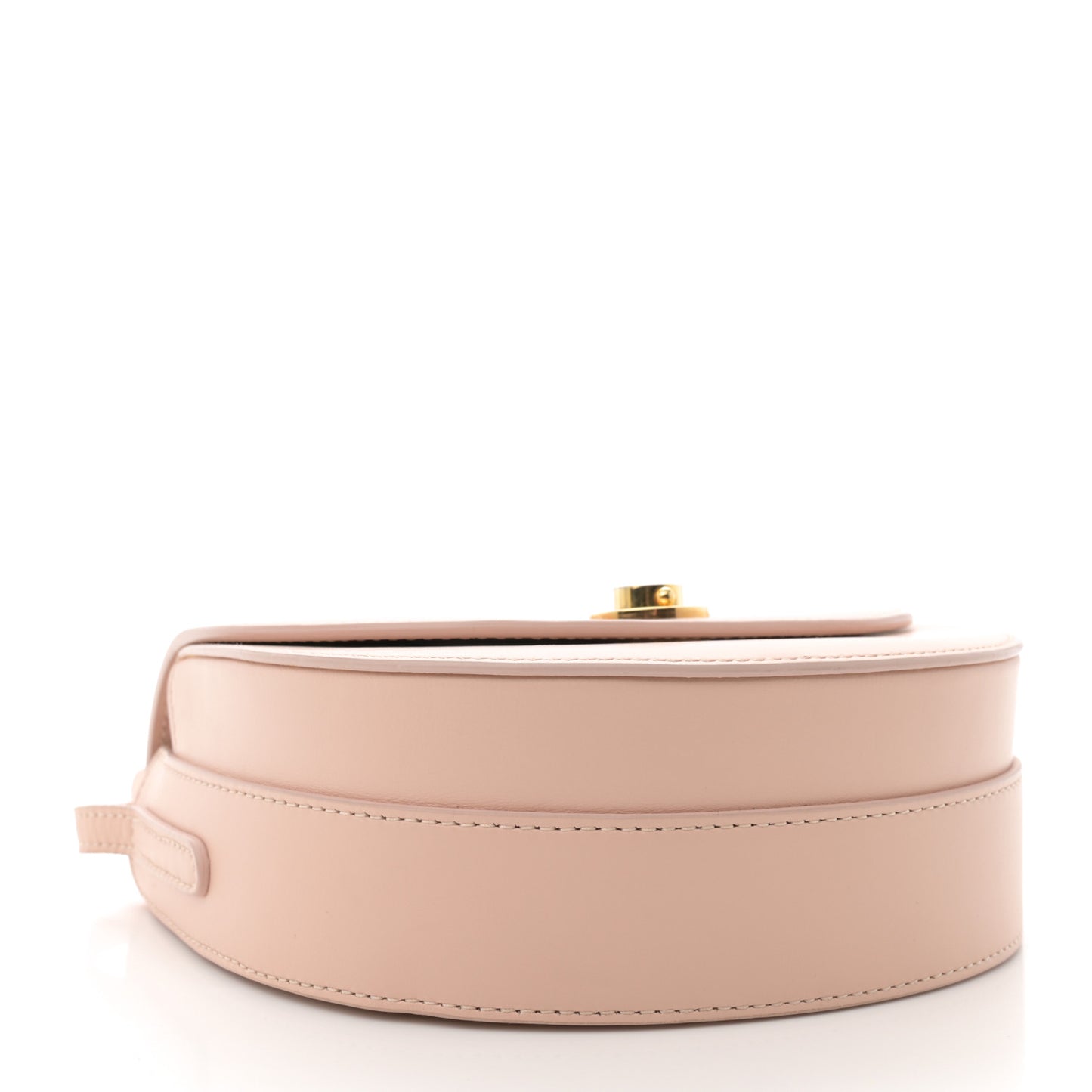 Calfskin Mini Saddle Crossbody Bag Rosa