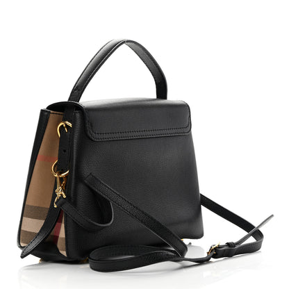 Burberry Derby Calfskin House Check Small Camberley Black 3 of 12