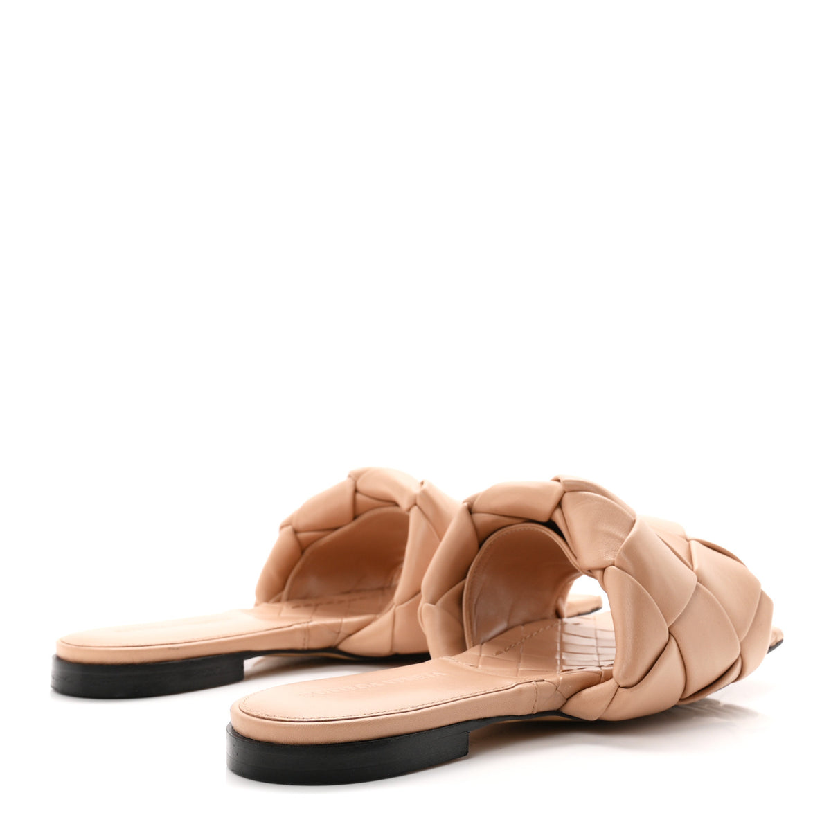 Bottega Veneta Nappa Maxi Intrecciato Lido Flat Sandals 37 Tan 5 of 9