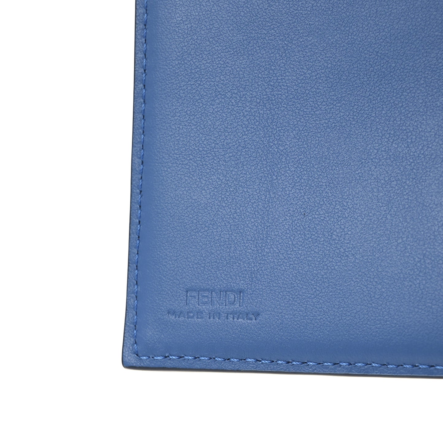 Cuoio Romano Logo Passport Cover Blue