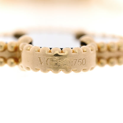 Van Cleef & Arpels 18K Yellow Gold Black Onyx 5 Motifs Vintage Alhambra Bracelet 3 of 5