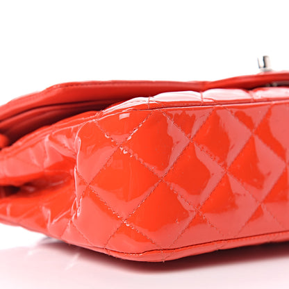 Chanel Patent Calfskin Quilted Medium Double Flap Red 10 of 11