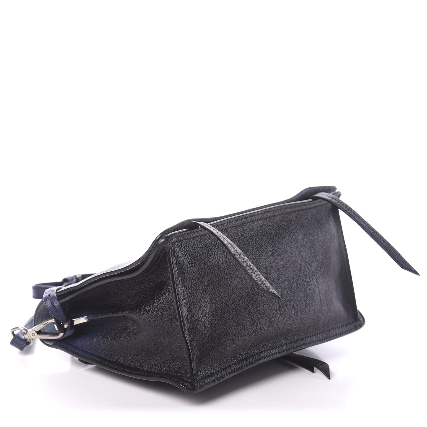 Glace Calf Etiquette Flap Inchiostro Astrale