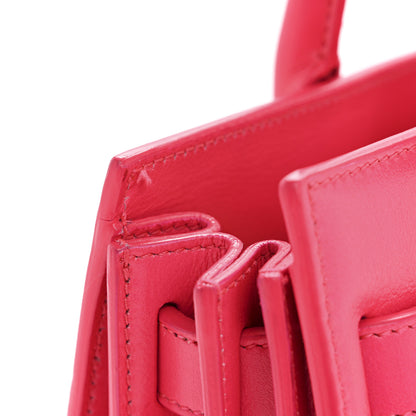 Saint Laurent Calfskin Nano Sac De Jour Fluo Pink 11 of 12
