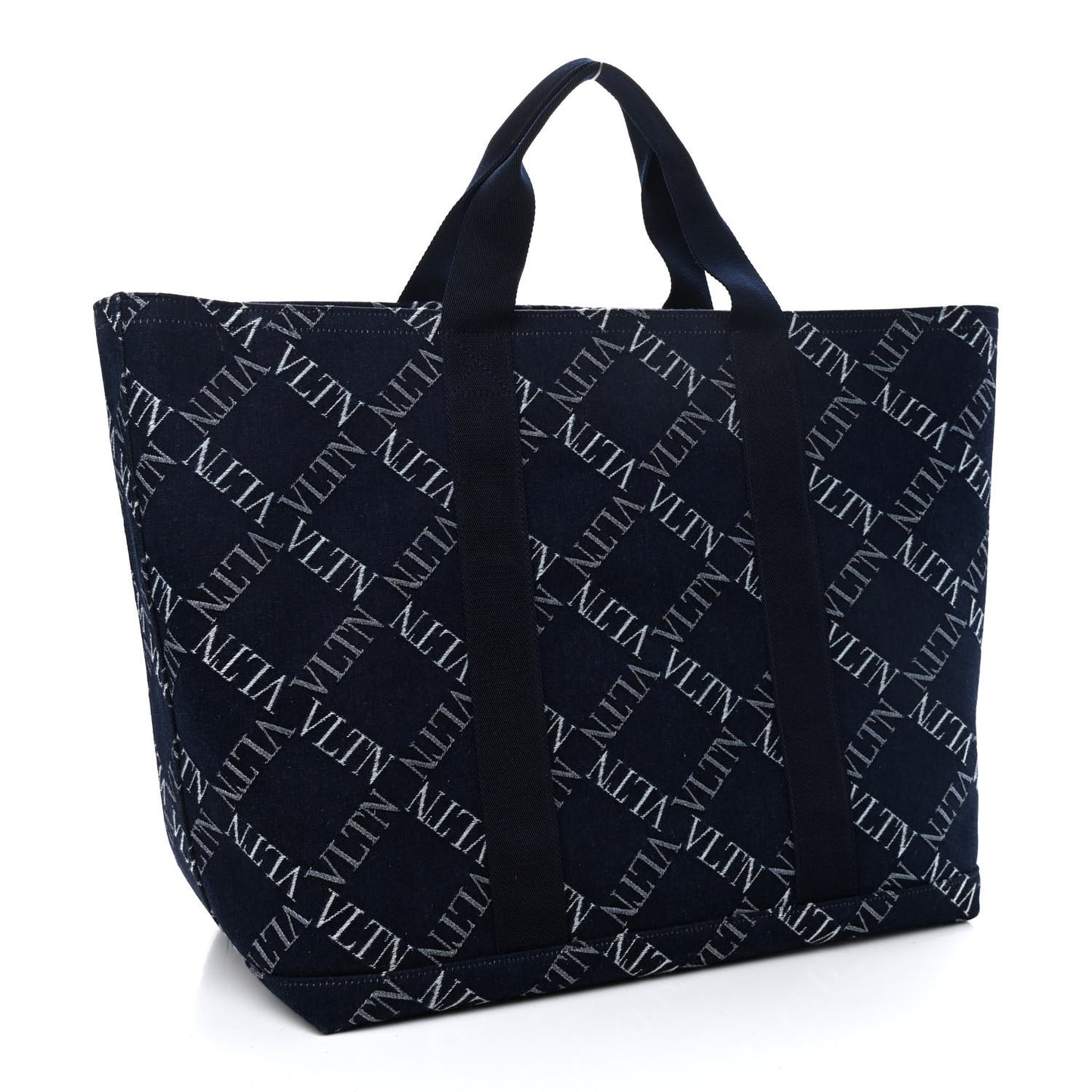 Denim Vring Logo Tote Blue