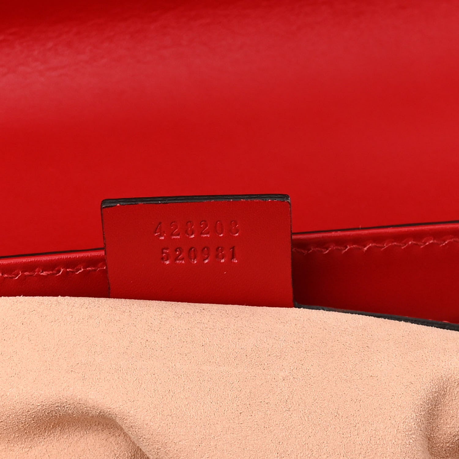 Gucci Guccissima Signature Medium Padlock Top Handle Bag Hibiscus Red 11 of 11