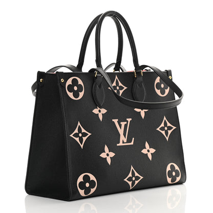 Louis Vuitton Empreinte Monogram Giant Onthego MM Black Beige 3 of 11