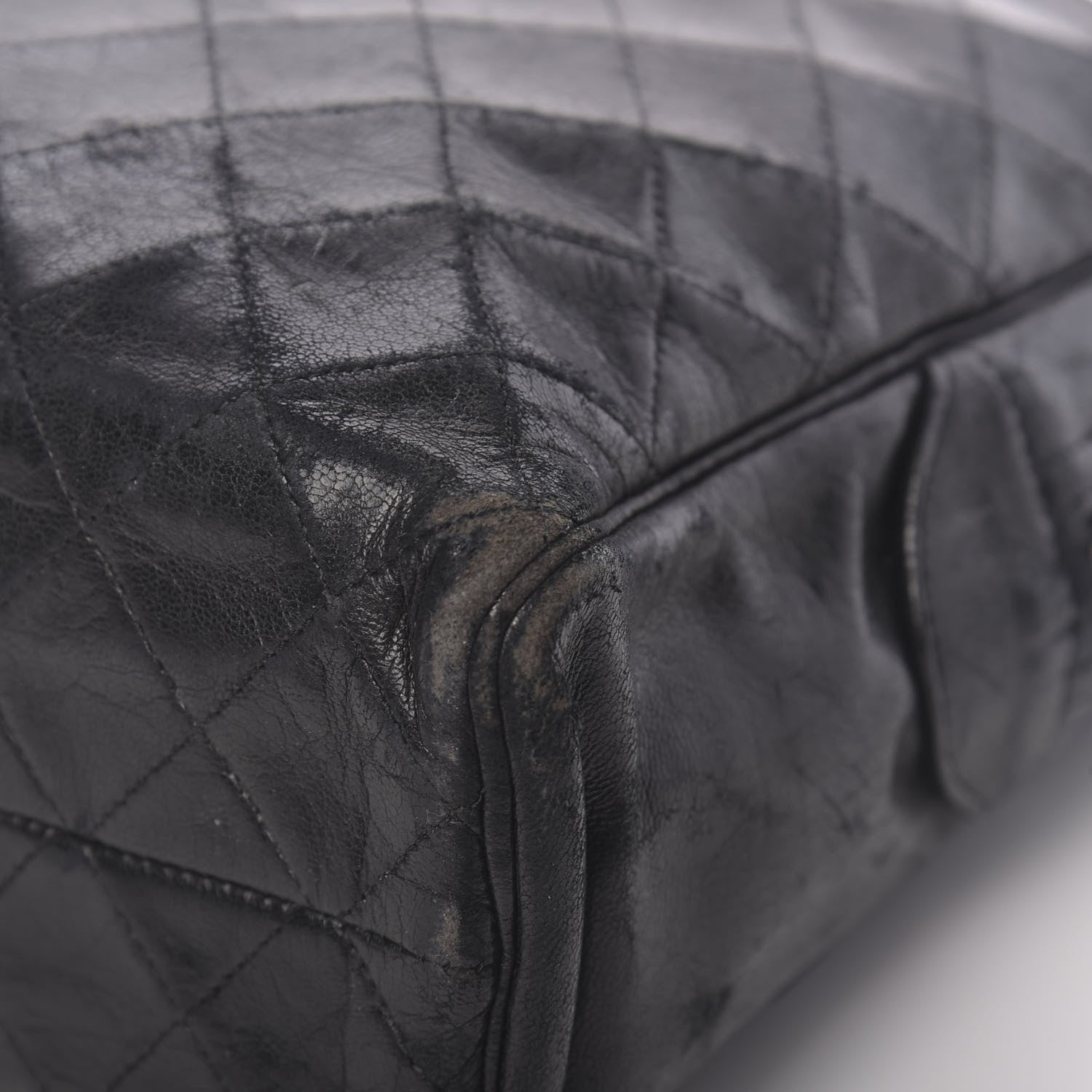 Chanel Lambskin Quilted Shoulder Bag Black 10 of 16