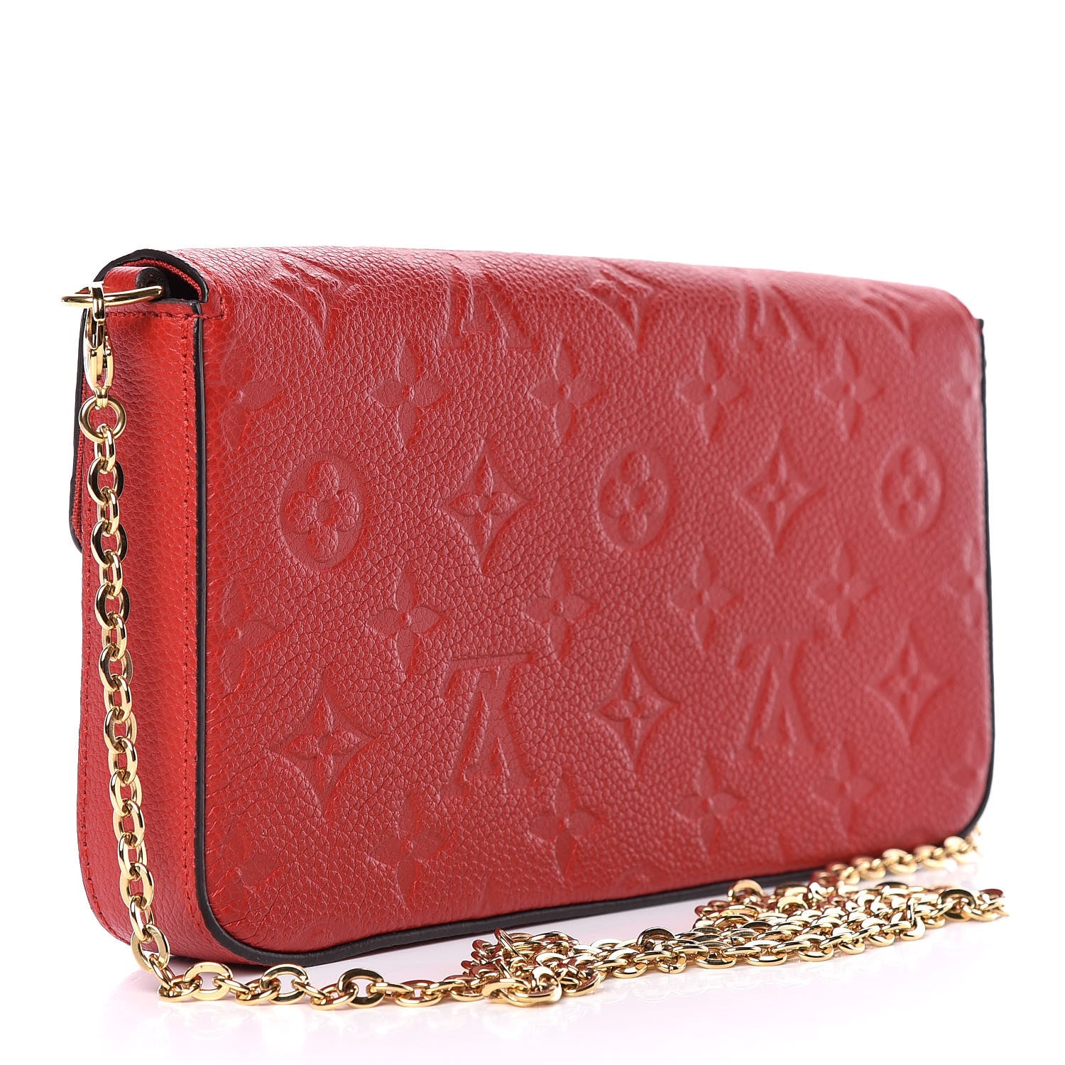 Louis Vuitton Empreinte Pochette Felicie Chain Wallet Cherry 4 of 13