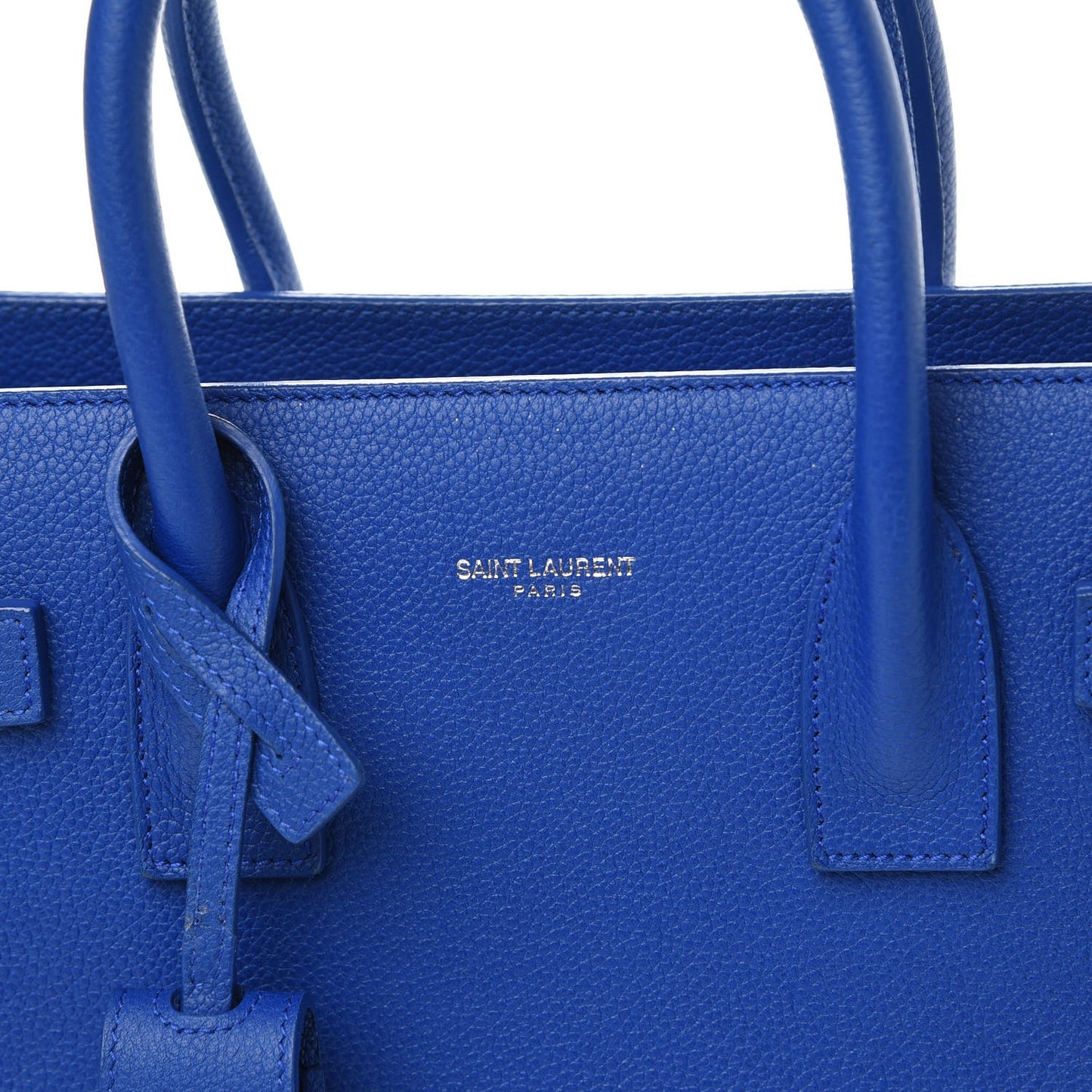 Grained Calfskin Baby Sac De Jour Royal Blue