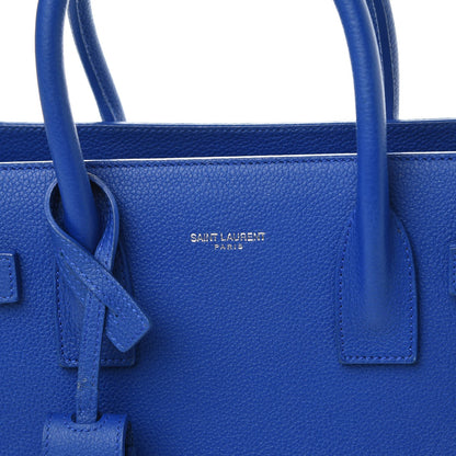 Saint Laurent Grained Calfskin Baby Sac De Jour Royal Blue 8 of 9