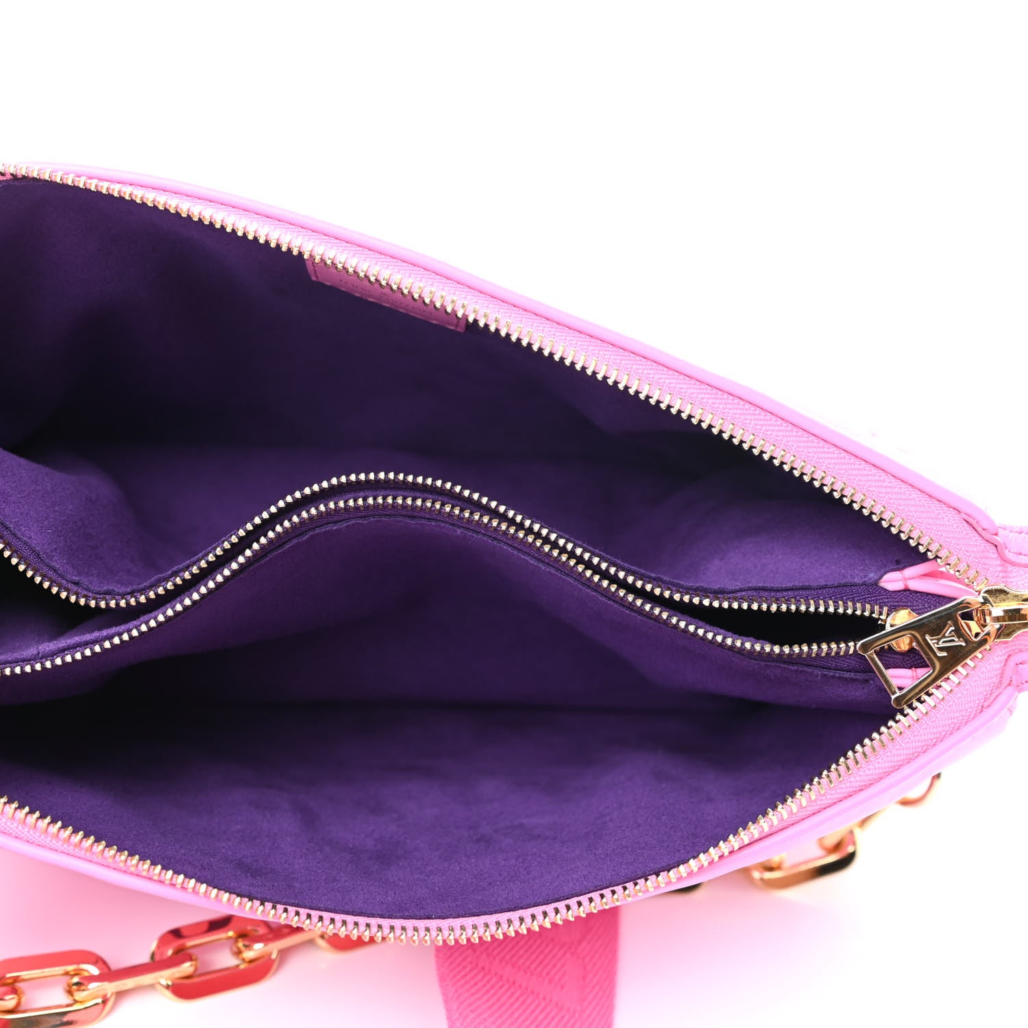Louis Vuitton Lambskin Embossed Monogram Vuittamins Coussin PM Rose Violet 4 of 4
