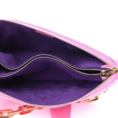 Louis Vuitton Lambskin Embossed Monogram Vuittamins Coussin PM Rose Violet 4 of 4