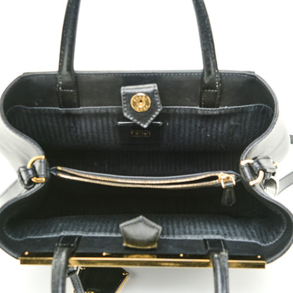 Fendi Vitello Elite Petite 2Jours Tote Black 5 of 19