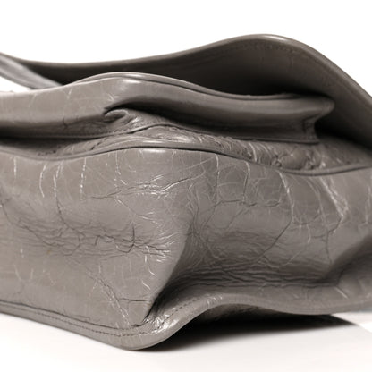 Saint Laurent Crinkled Calfskin Matelasse Monogram Medium Niki Chain Satchel Fog 10 of 10