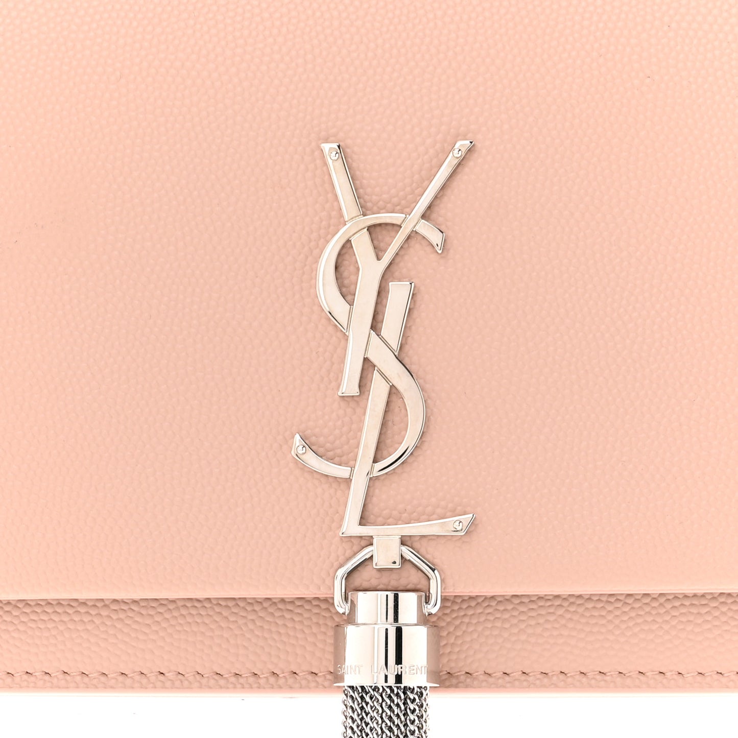 Grain De Poudre Classic Monogram Kate Tassel Chain Wallet Marble Pink
