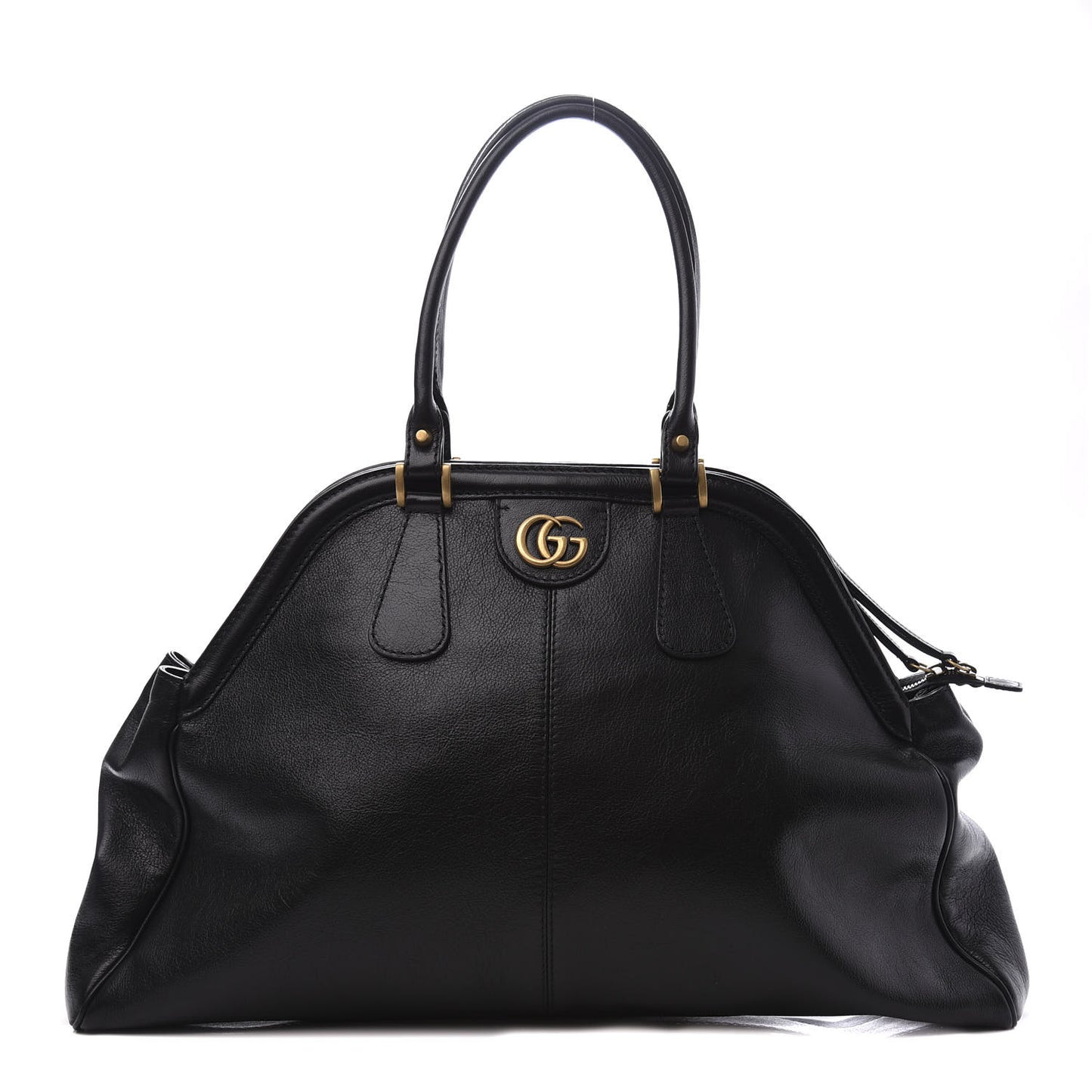 Calfskin Large Re(Belle) Top Handle Bag Black