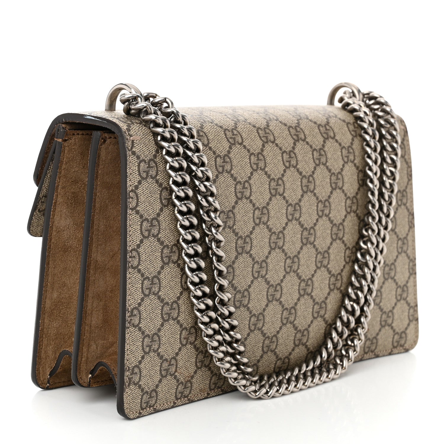 Gucci GG Supreme Monogram Small Dionysus Shoulder Bag Taupe 3 of 11